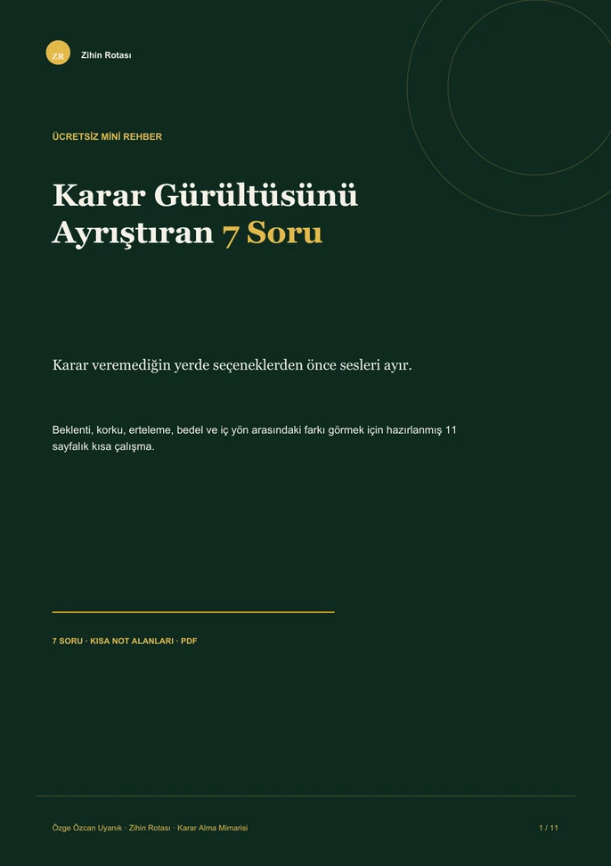 Karar Gürültüsünü Ayrıştıran 7 Soru rehber kapağı