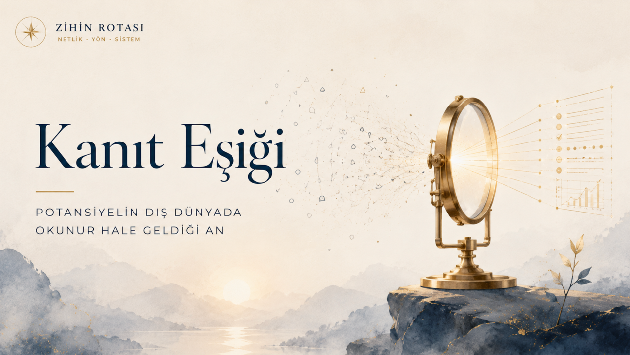 Kanıt Eşiği: Potansiyelin Dış Dünyada Okunur Hâle Geldiği An